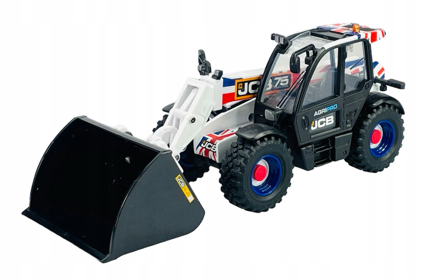 Tomy Britains Jcb Agri Pro Nabíječka Bílá 1:32 Nový Kovový Model
