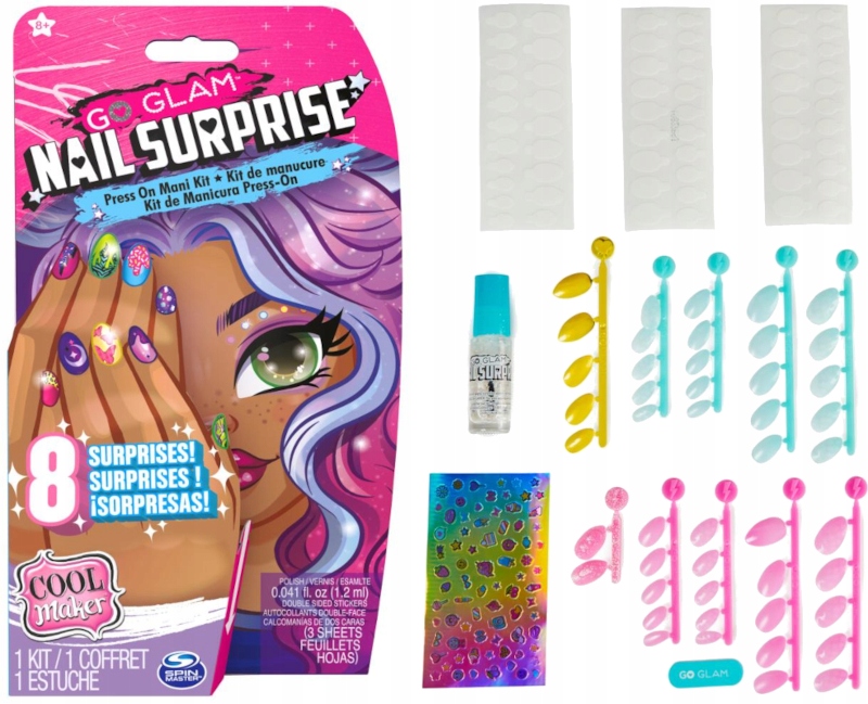 

Go Glam Nail Surprise Zestaw Do Paznokci Akcesoria