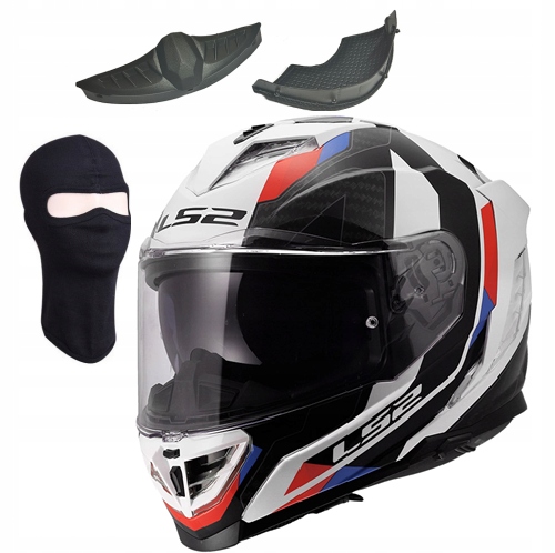 LS2 FF818 Storm III Sporty White Blue Red športová integrálna prilba S