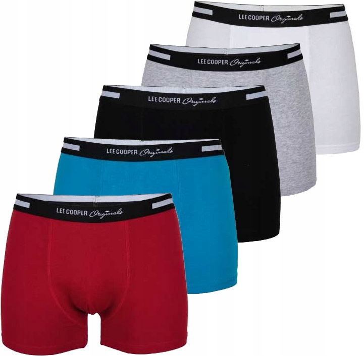 Bokserki Lee Cooper Premium Bawełniane męskie 5-PAK majtki tu L