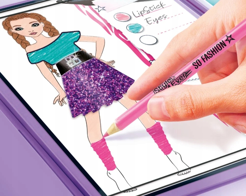 PROJEKTOWANIE DLA DZIECI Projekt MODA PRACOWNIA XXL Kreatywny Zestaw Epee Materiał papier plastik