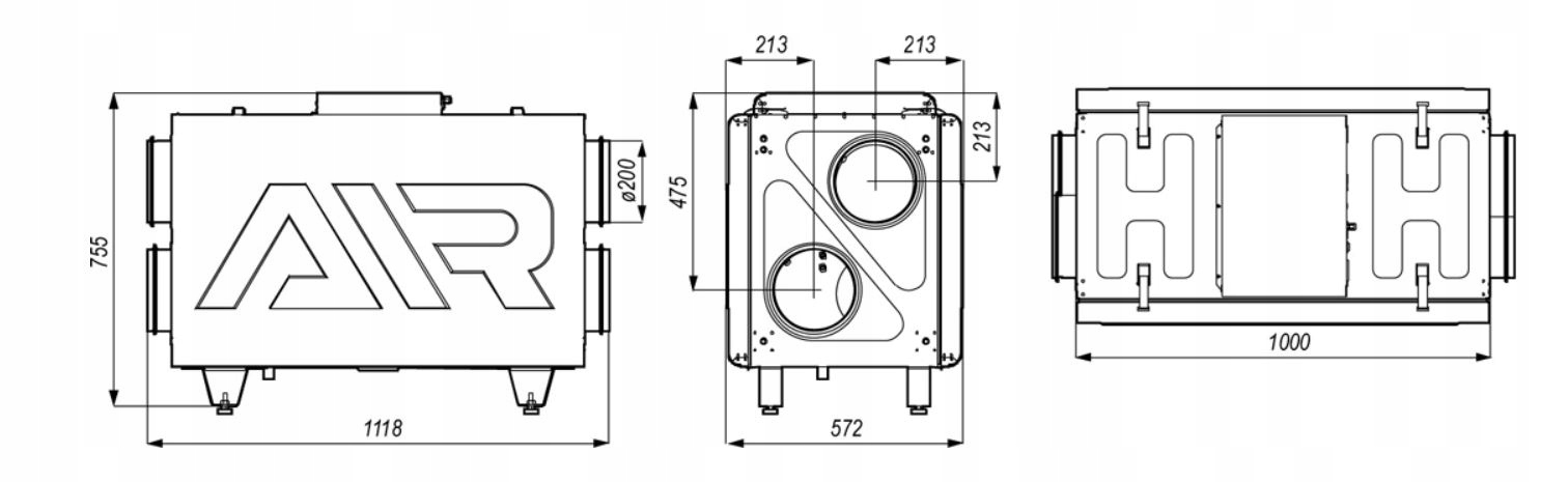 DRX H 400 DEFRO AiR Centrala wentylacyjna 450 m3/h Marka Defro