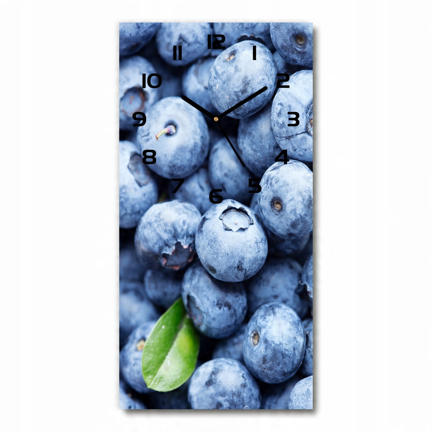 

Piękny szklany zegar ścienny Jagody 30x60 pionowy