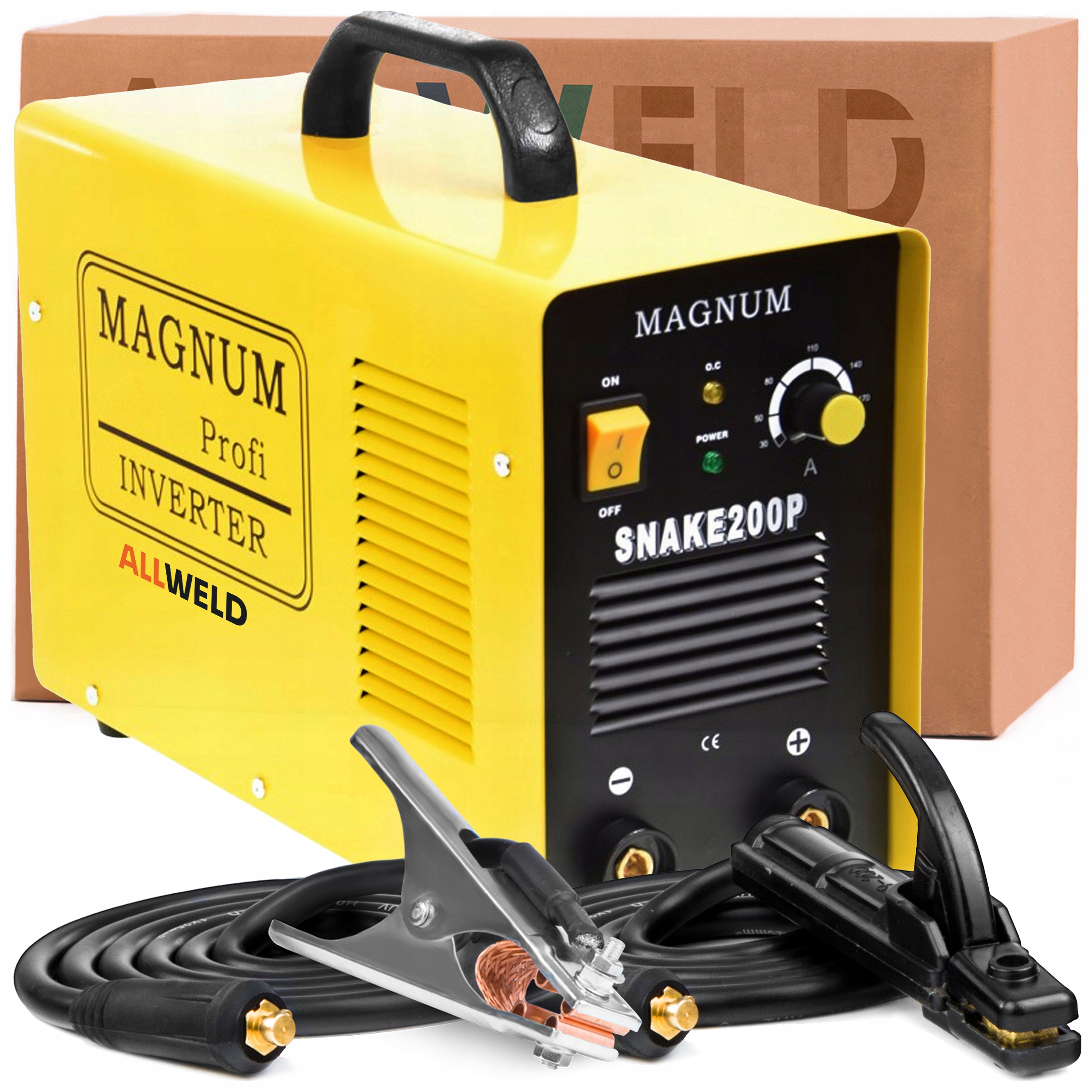 Elektrodová Svářečka Magnum Snake 200 P 230V 200A Mma Tig Lift Pro Ocel