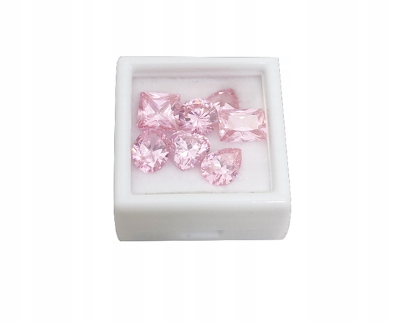 Safír růžový set 7 ks