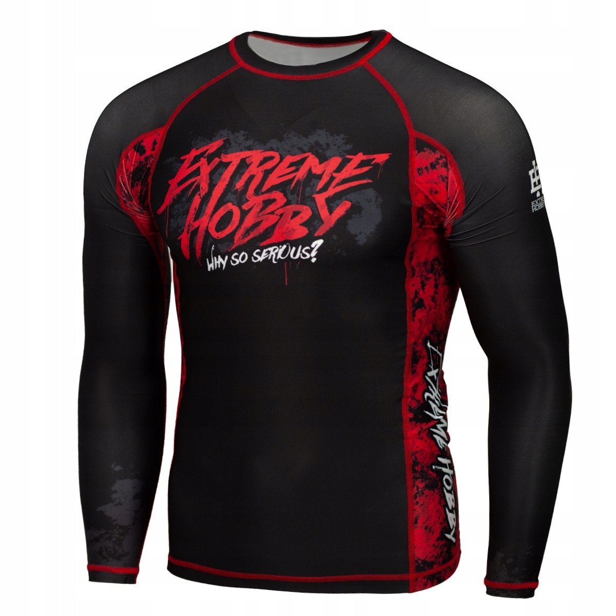 Koszulka Męska na siłownię Rashguard Extreme Hobby Why So Serious S Czarny