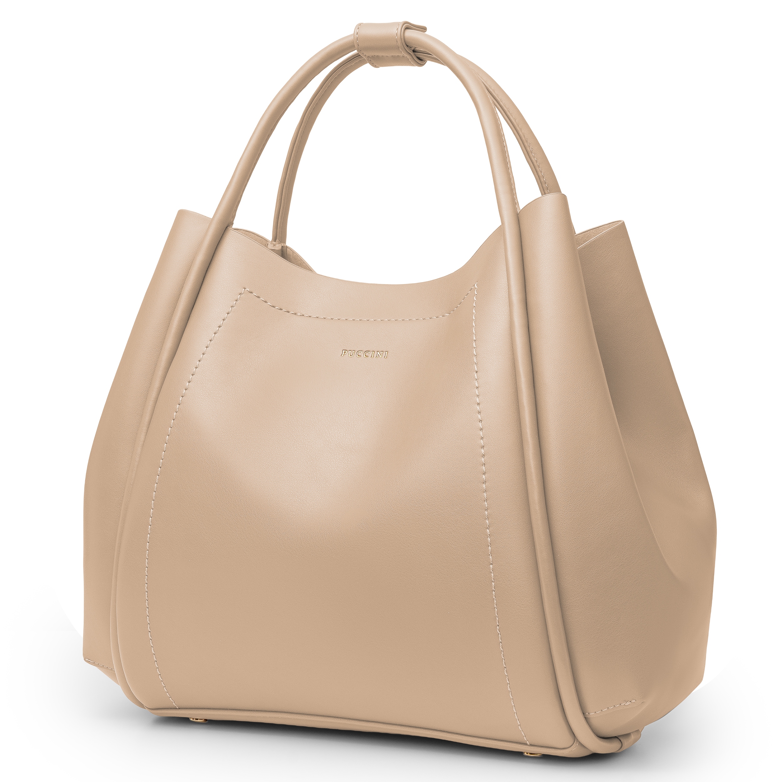 Dámská nákupní taška velká béžová ekokůže Puccini BK1261000D-6A