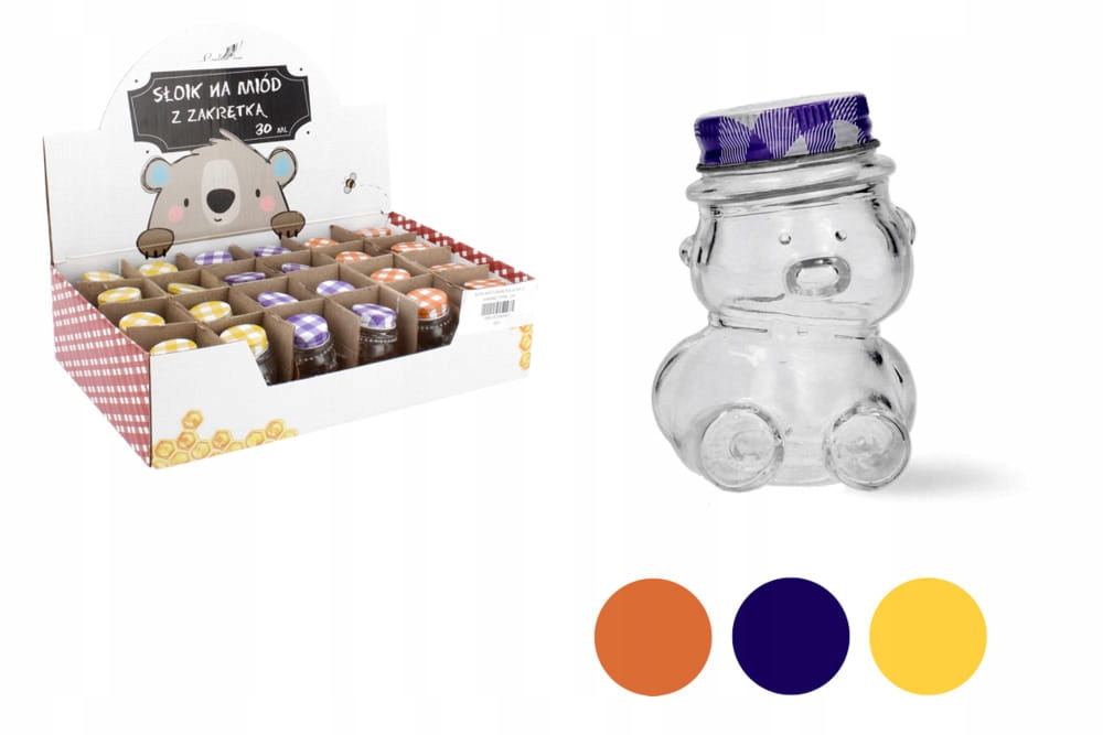 

Słoik Słoiczek Miś Z Nakrętką Na Miód