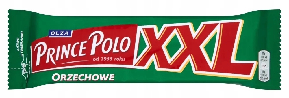 Prince Polo XXL Oplatek v čokoládě s příchutí ořechu Tyčinka 50 g x 28 ks