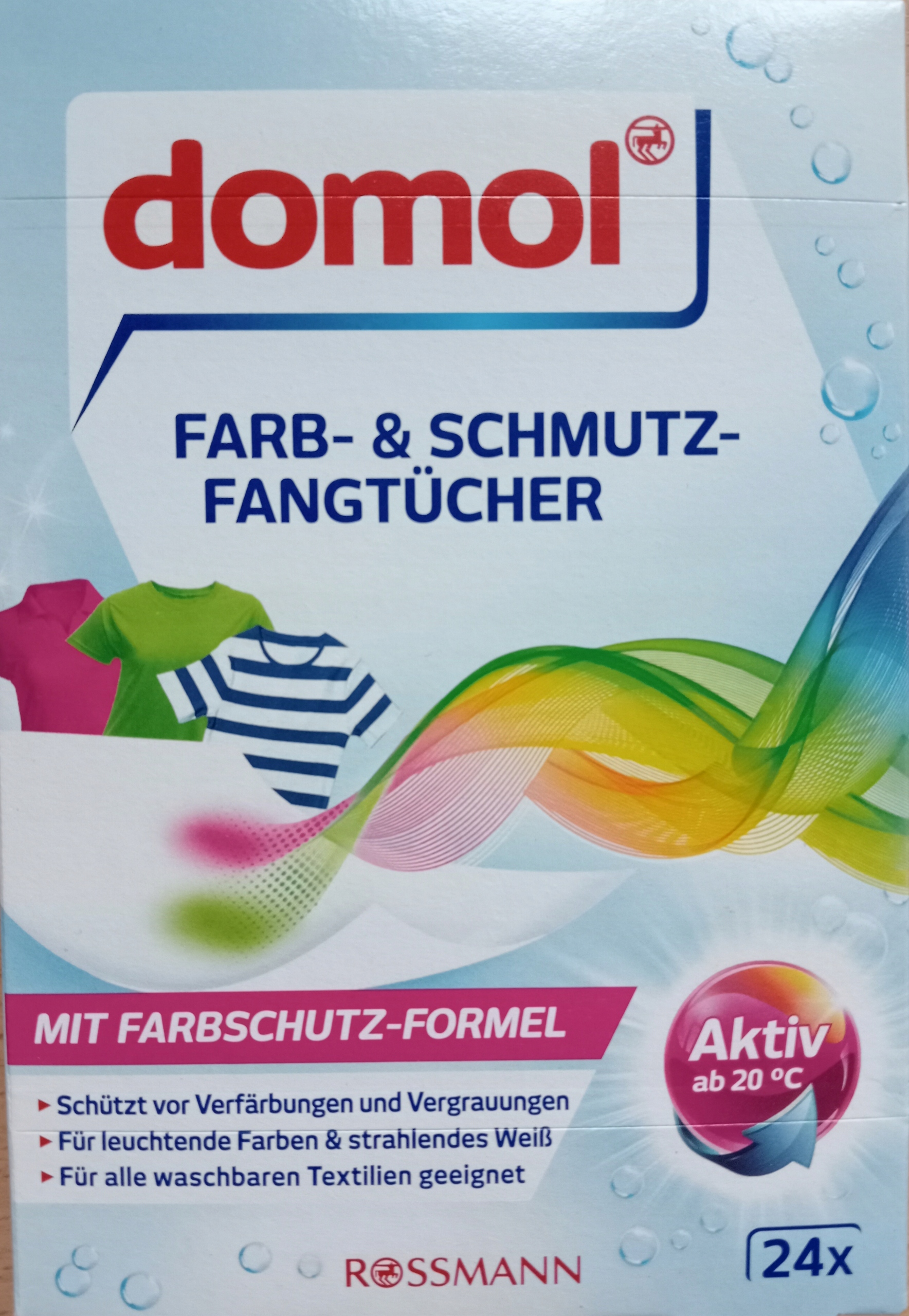 

Chusteczki do prania wyłapujące kolor Domol 24 szt