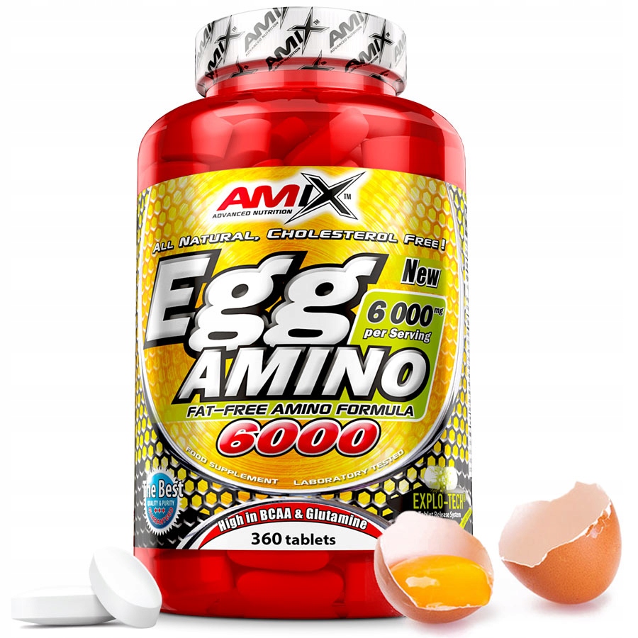 Amino Egg – Vaječný albumin v tabletách, aminokyseliny bez lepku a laktózy