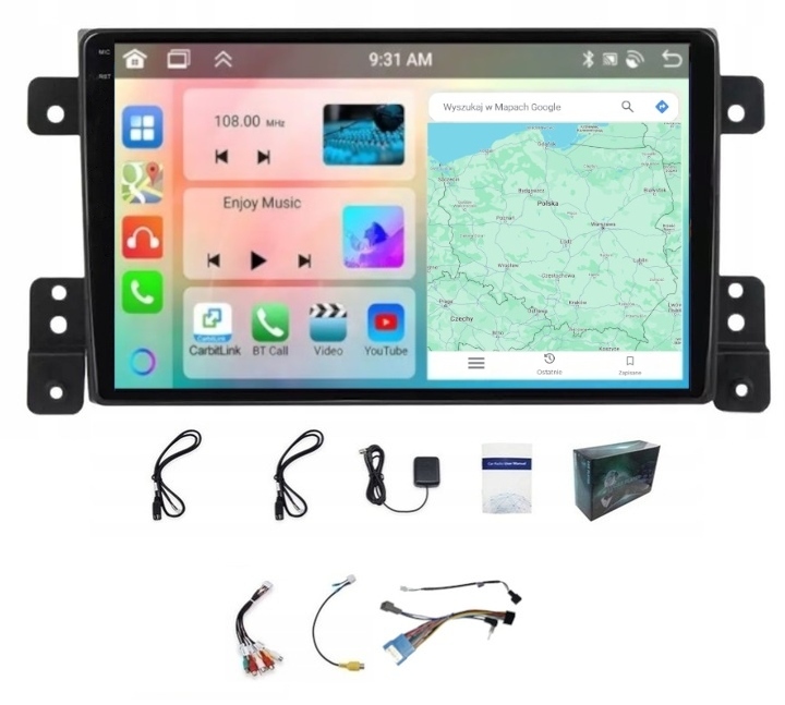 Rádio Navigácia Carplay Suzuki Grand Vitara 2005-14 Wifi Android 4GB 64GB