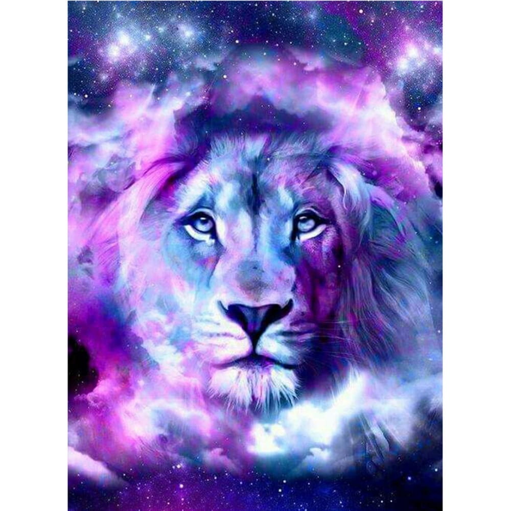 Lew Haft Diamentowy Diamond Painting 5D 20x30 Mozaika Diamnetowa Hobby