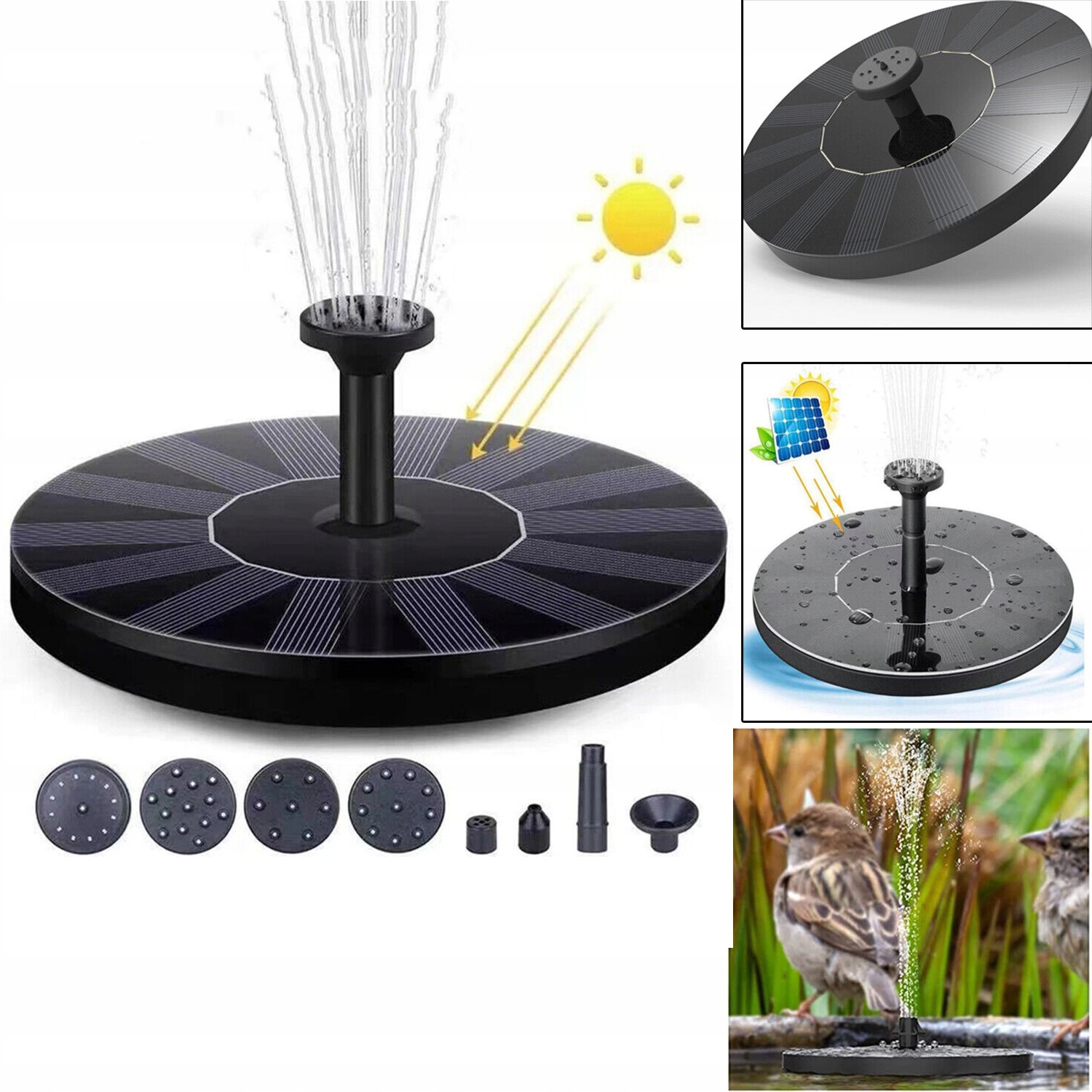 Pływająca Pompa Fontannowa Zasilana Słoneczną Typ fontanna (pompa)