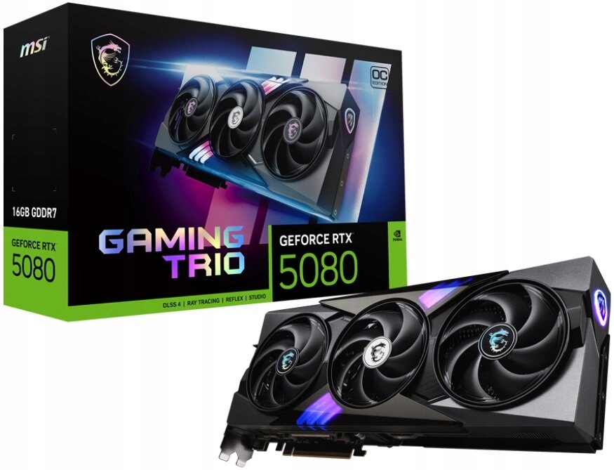 Karta graficzna Msi Geforce Rtx 5080 16G Gaming Trio Oc 16 Gb Dlss 4