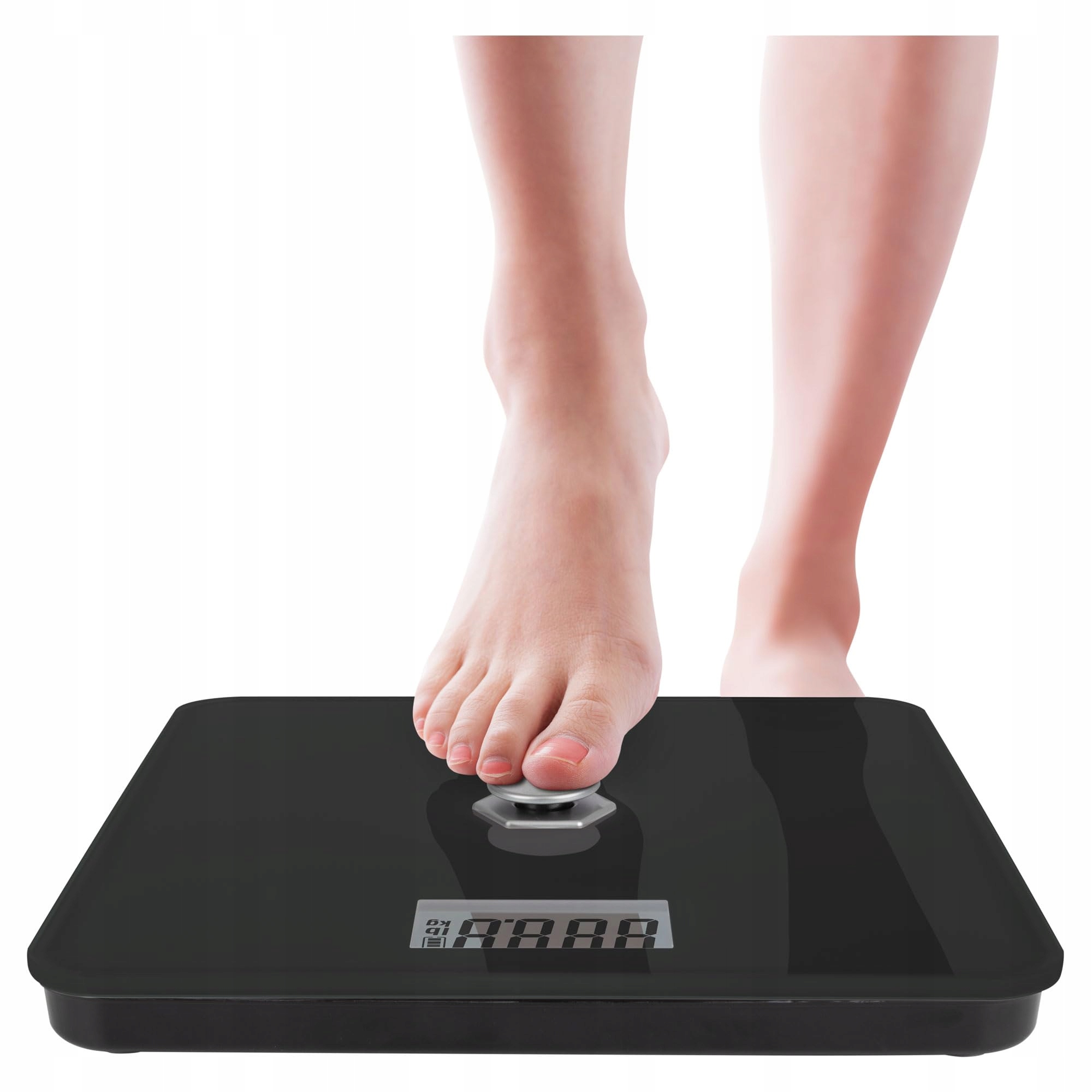 PROFICARE Waga Osobowa Bez Baterii Z Zakresem 5kg-180kg LCD Czarna — miniatura 8