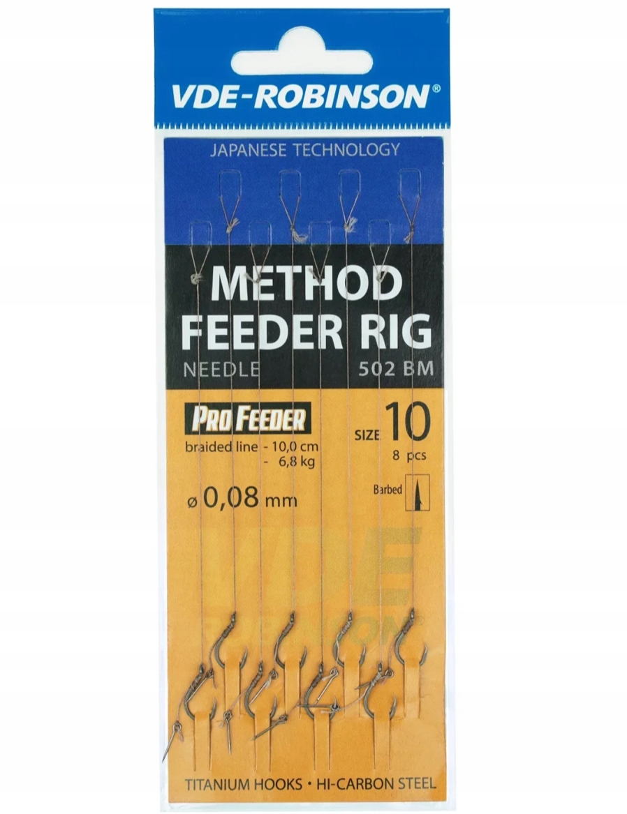 Przypon Method Feeder z Bagnetem Hak #8 Na Trudne Brania Ryby