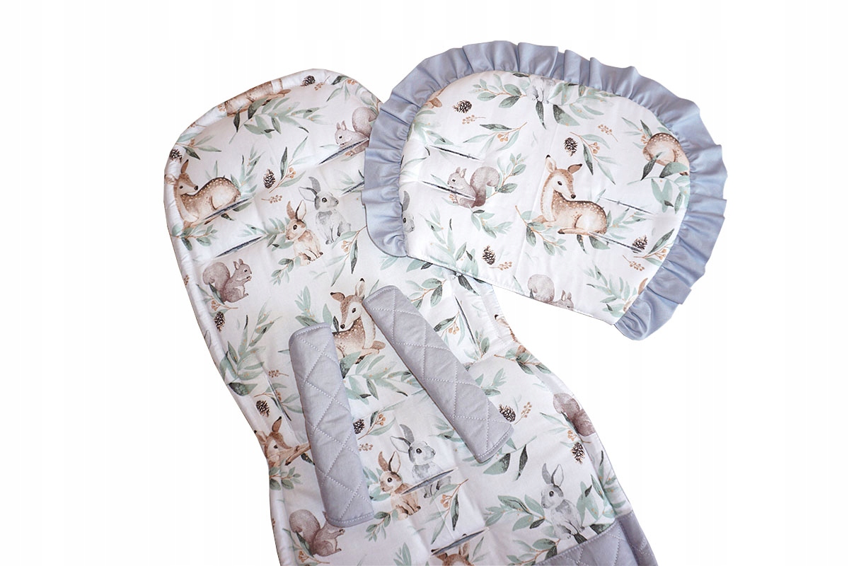 WKŁADKA DO SPACERÓWKI PIKOWANA Z PODUSZKĄ I PASAMI Marka EMA