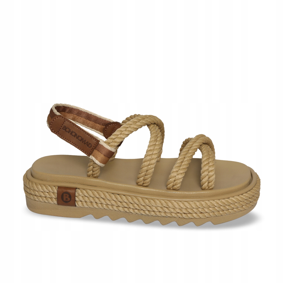 Dámské sandály na platformě Bohonomad Tahiti 37, Béžová, Městské