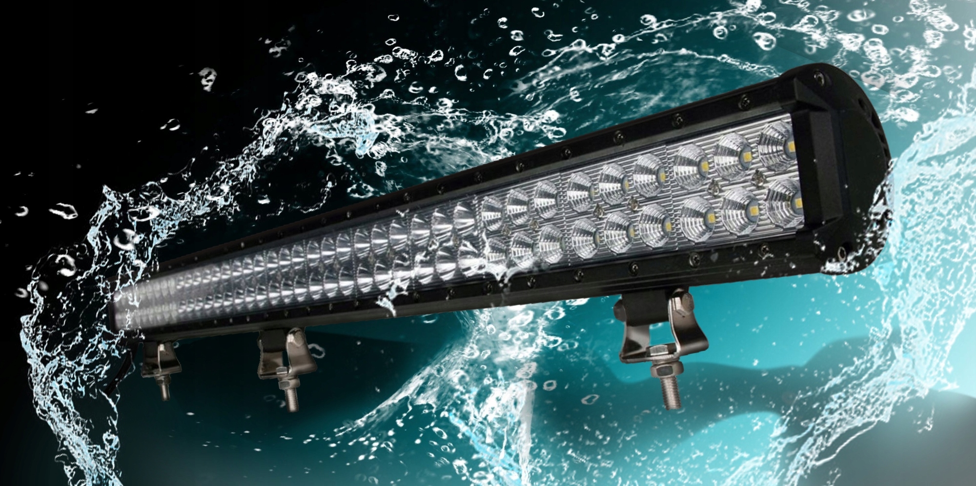 PANEL LED HALOGEN DALEKOSIĘŻNY LISTWA 306W 47' 118CM Trwałość 30000 h