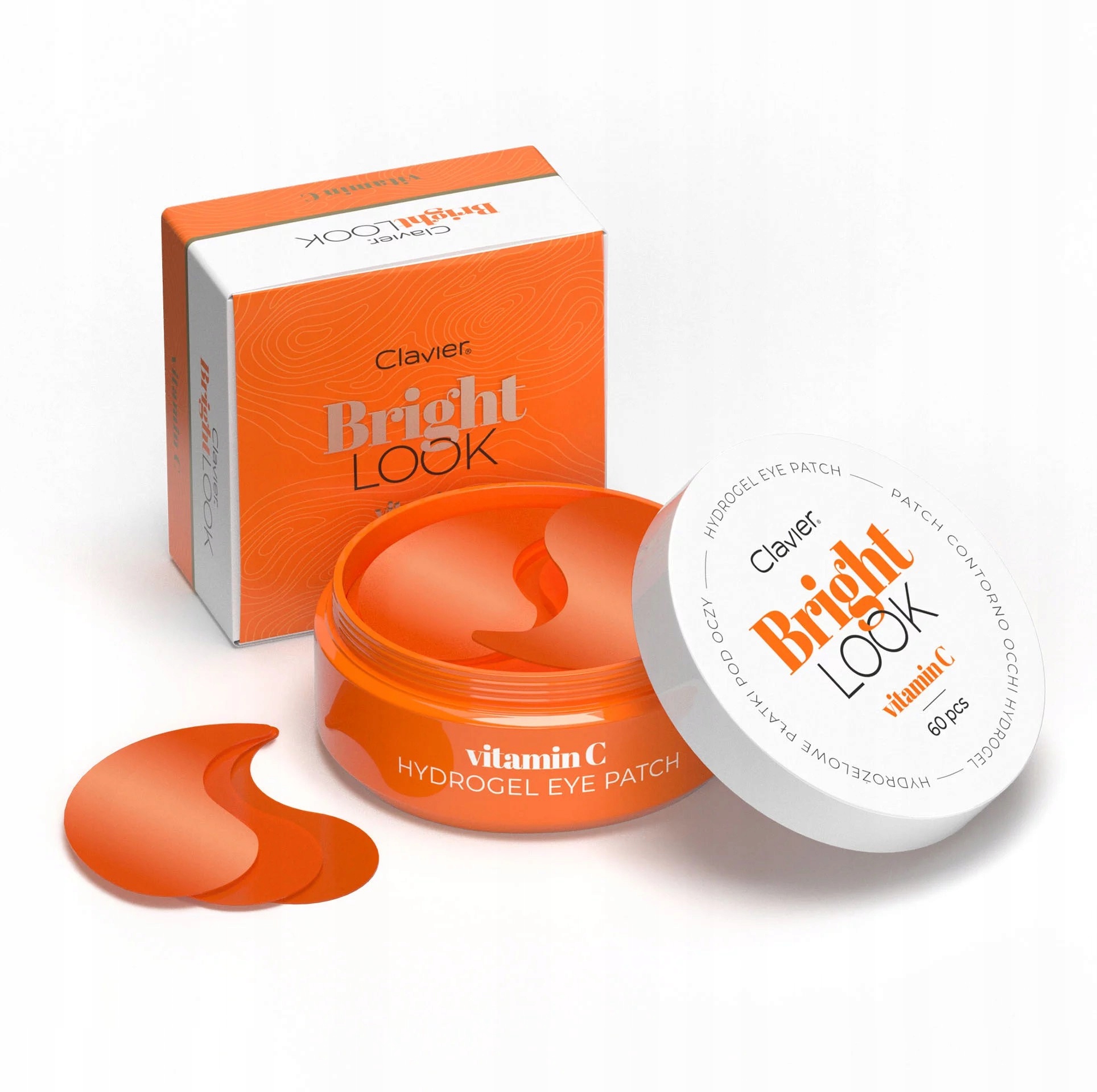 Clavier gelové náplasti pod oči Vitamín C Bright Look 60 ks