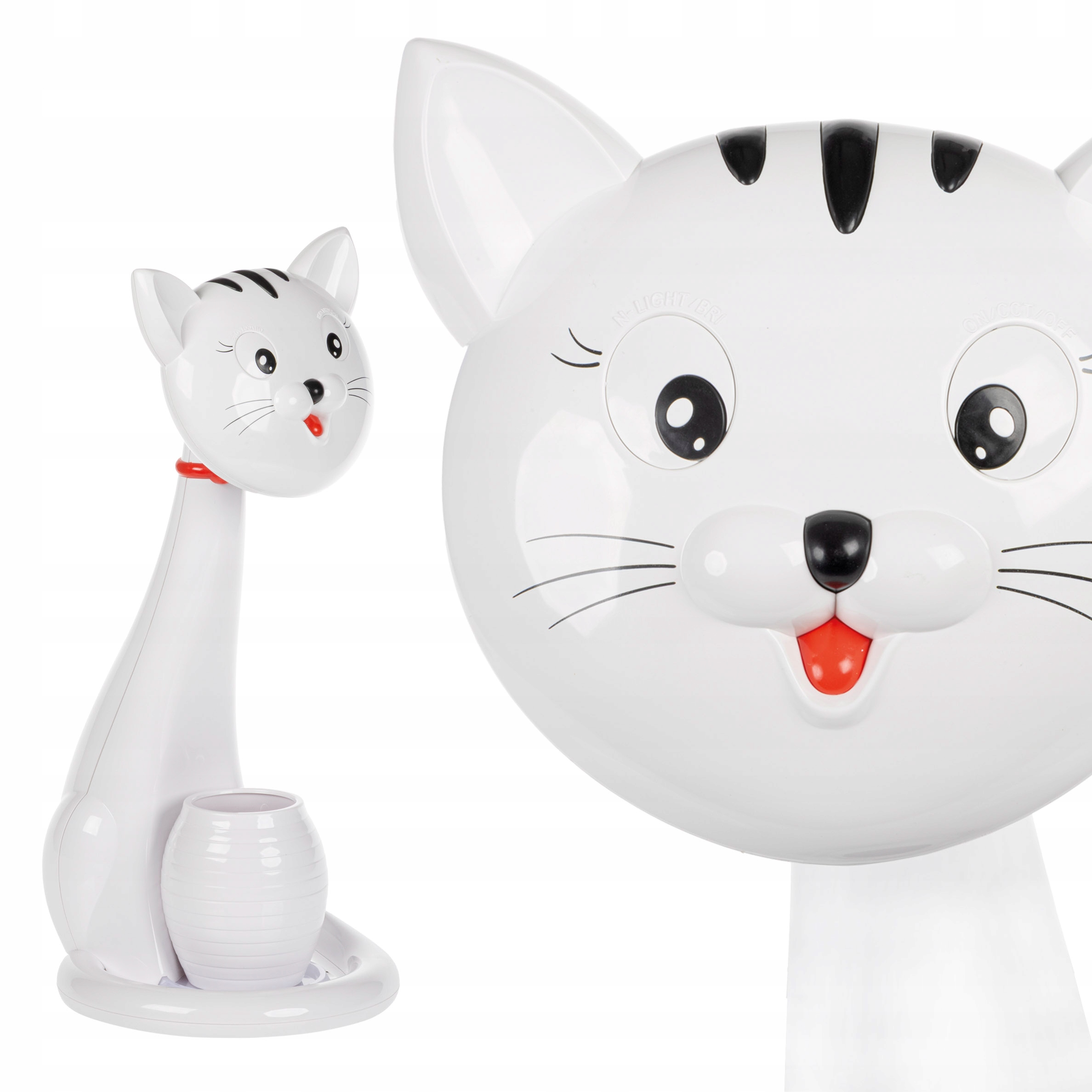 Lampka na biurko dla dzieci nocna LL Methi Led kot biały organizer 3 barwy