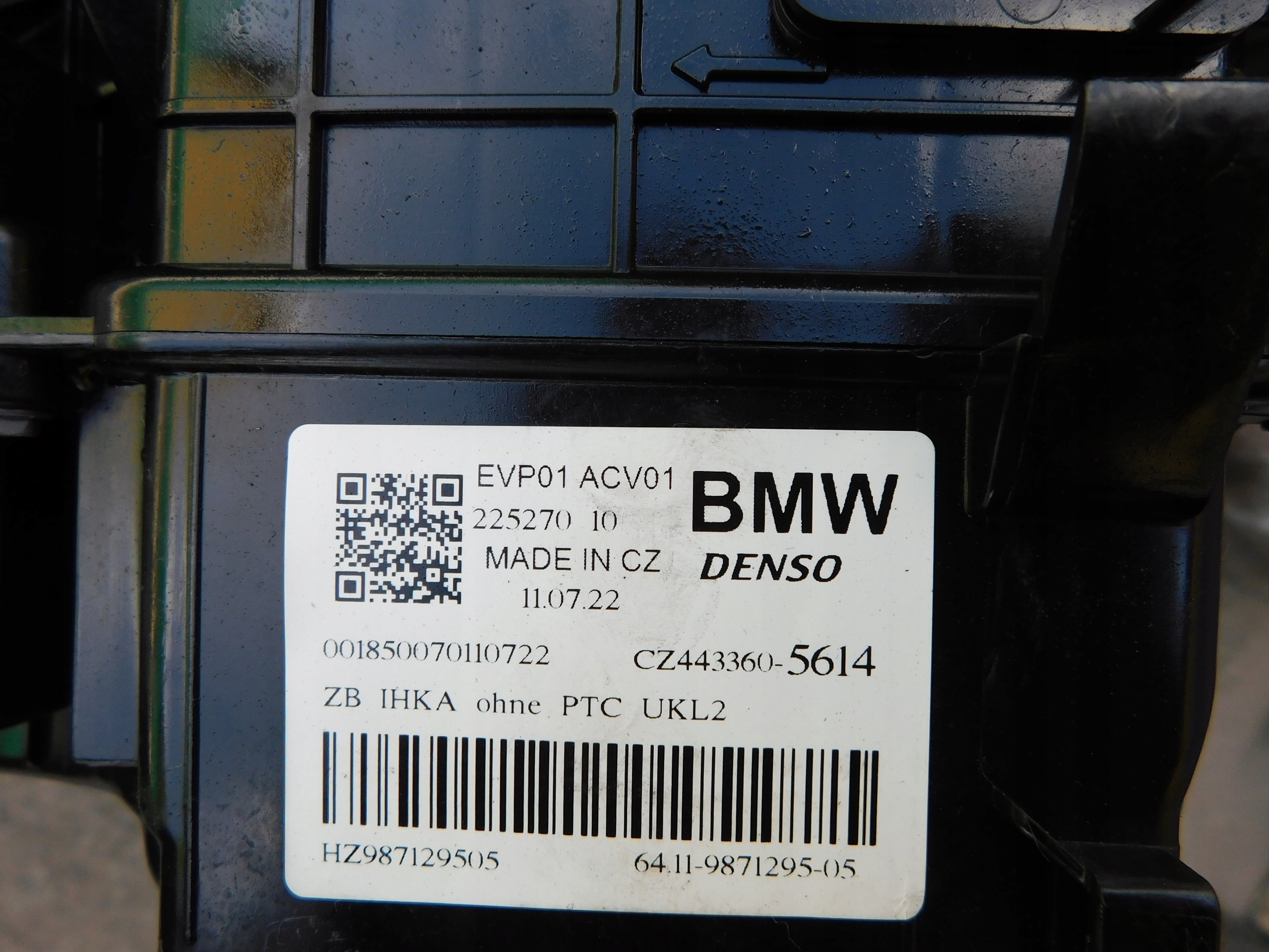MINI Countryman F60 obal ohřívač klima ventilátor