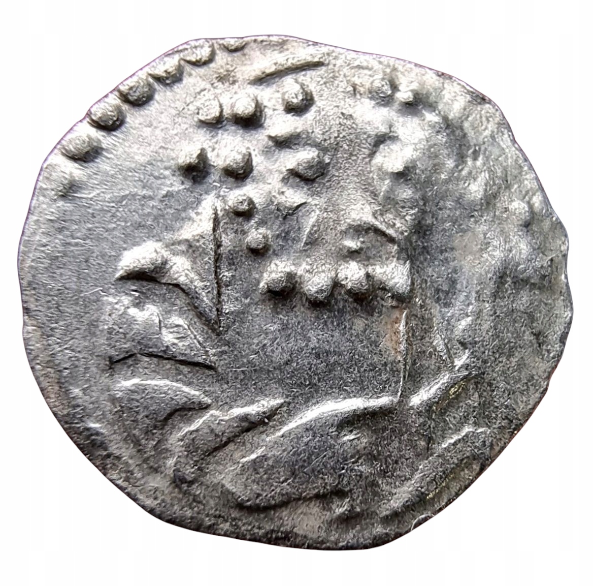 NumisMATI D2310 Halerz XV w, Śląsk, Legnica, Św Piotr, srebro, piękny