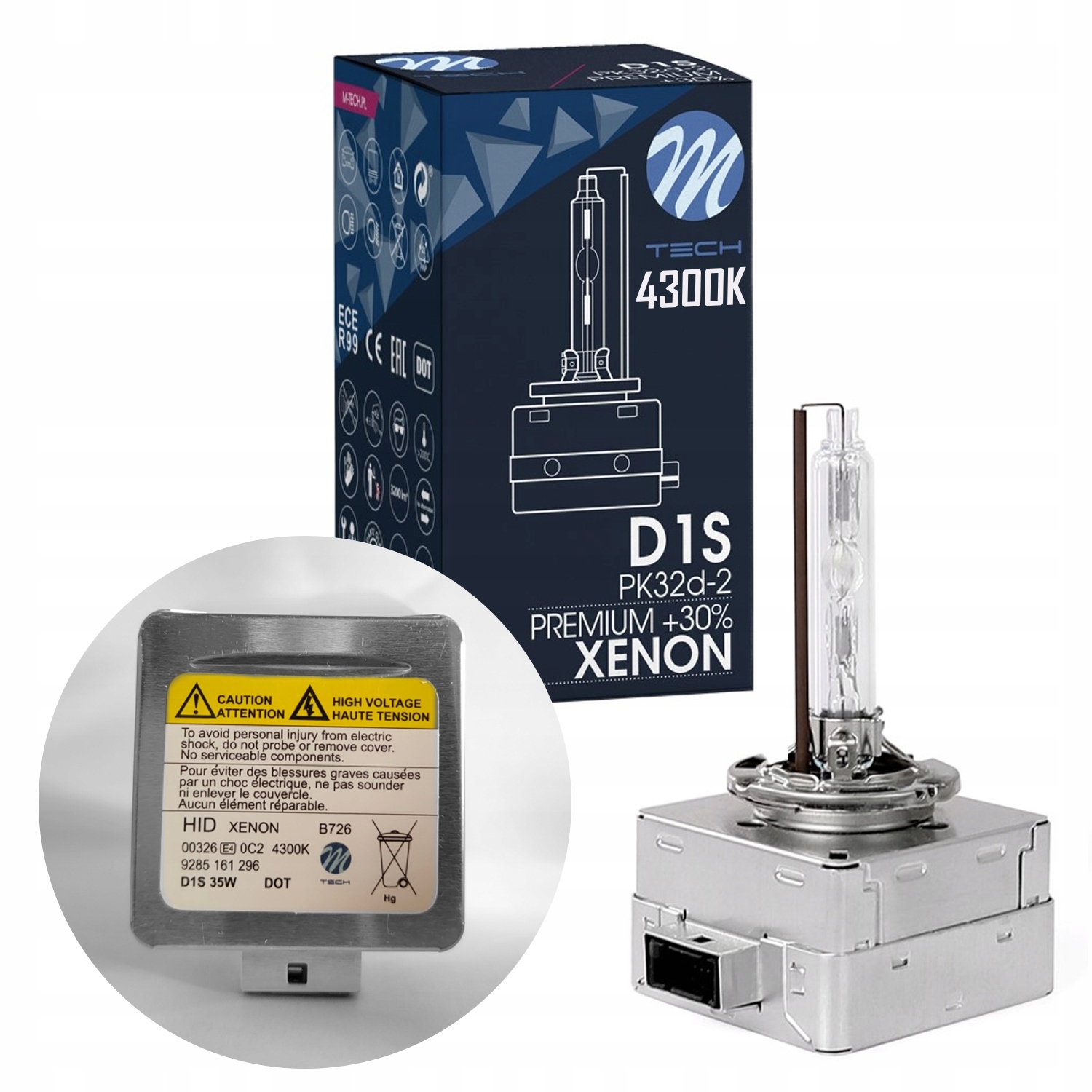 

M-tech D1S Premium 4300K +30% Xenon Żarnik Palnik