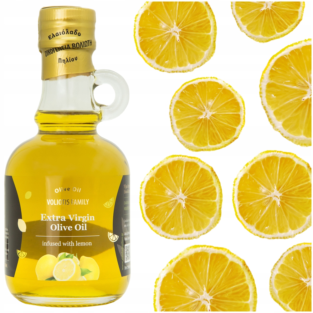 Levně Extra panenský olivový olej s příchutí Citronu 100% přírodní organický 250 ml