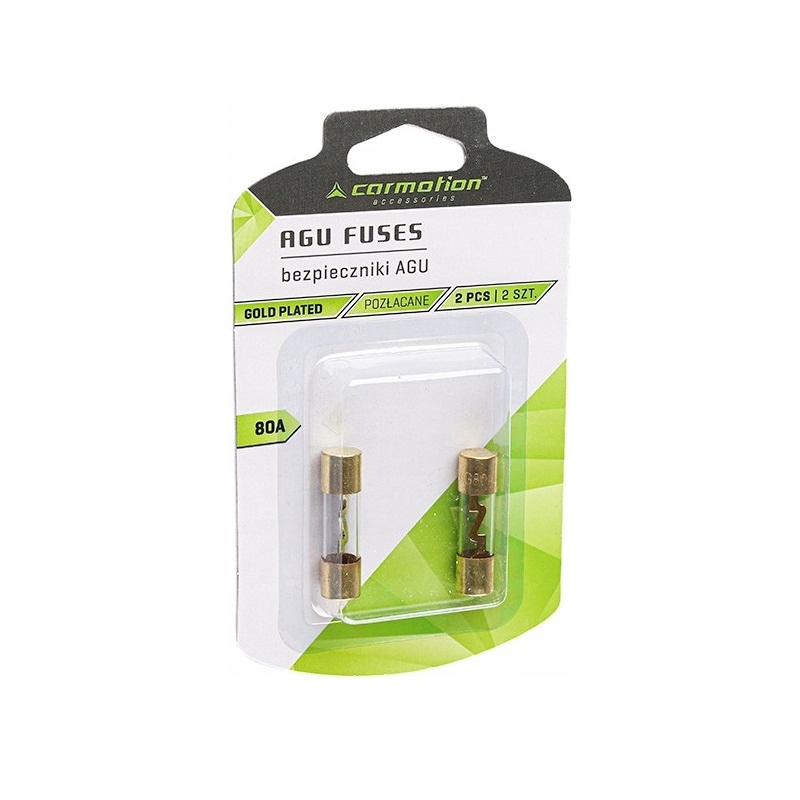 

Bezpieczniki Szklane Agu 80A 10.3X38MM Pozłacane