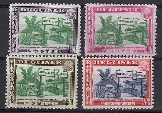 Gwinea 1964 Mi 253-256 Czyste **