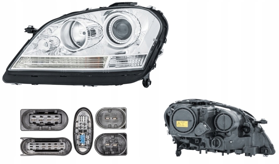 REFLEKTOR LEWY MERCEDES ML KLASA W164 05-08 KSENON