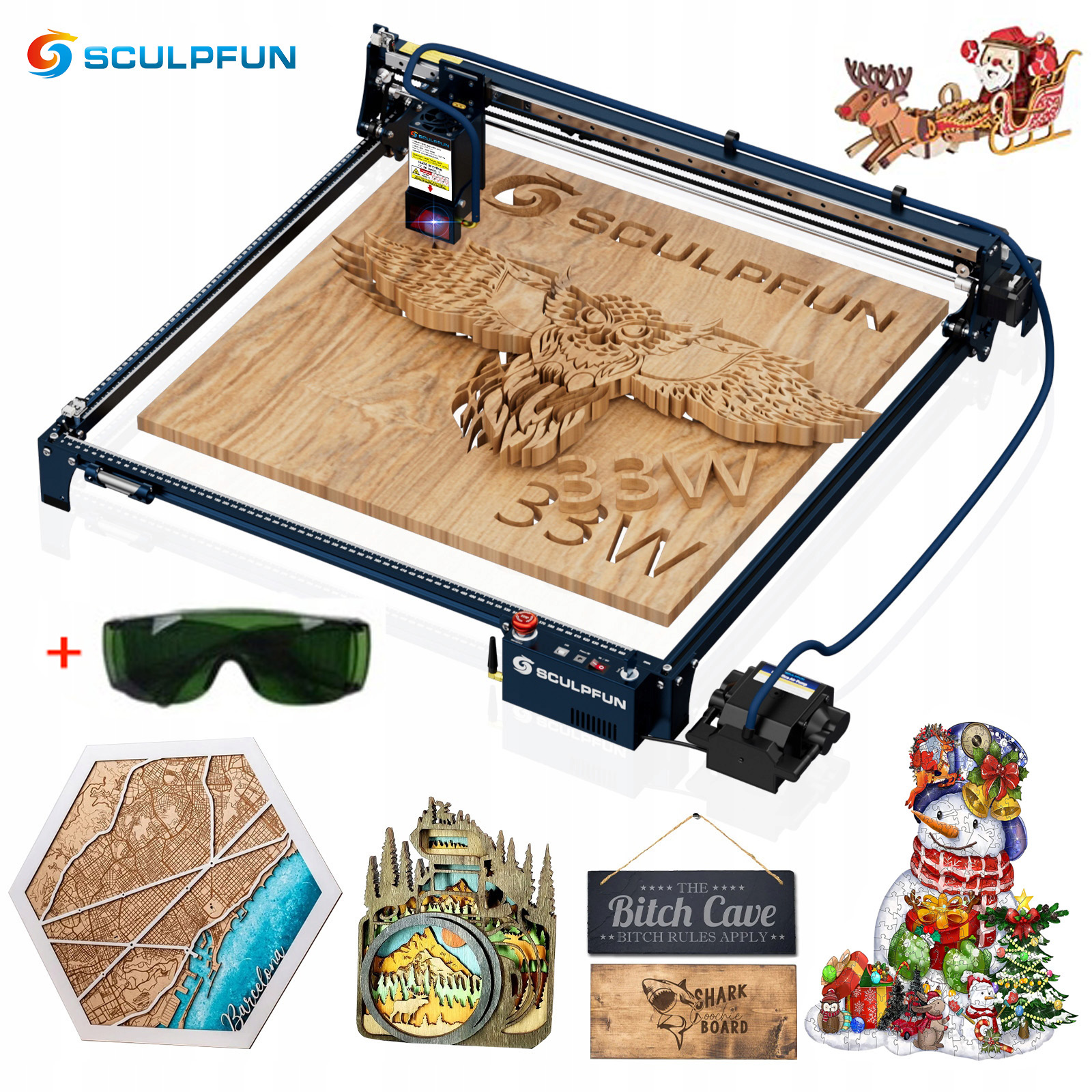 Sculpfun S30 Ultra maszyna do grawerowania 33-36W