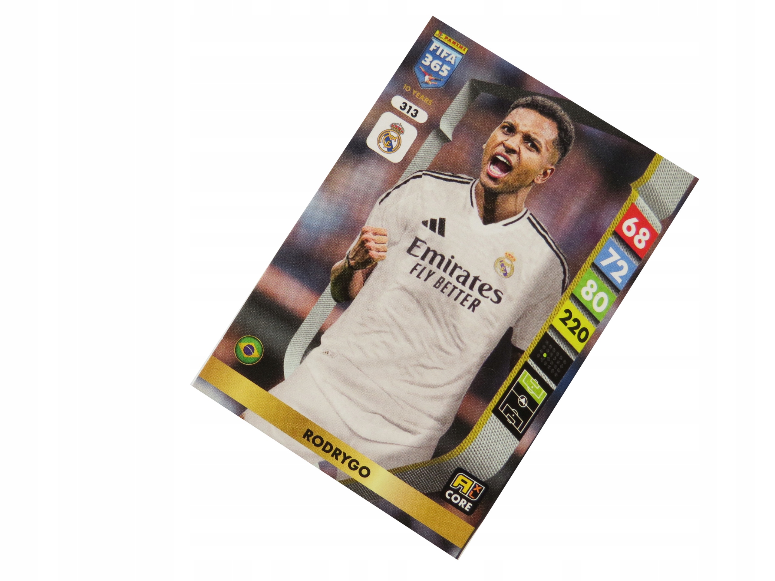 Panini Fifa 365 2025 Karty Piłkarskie Core 313 Rodrygo Real Madryt