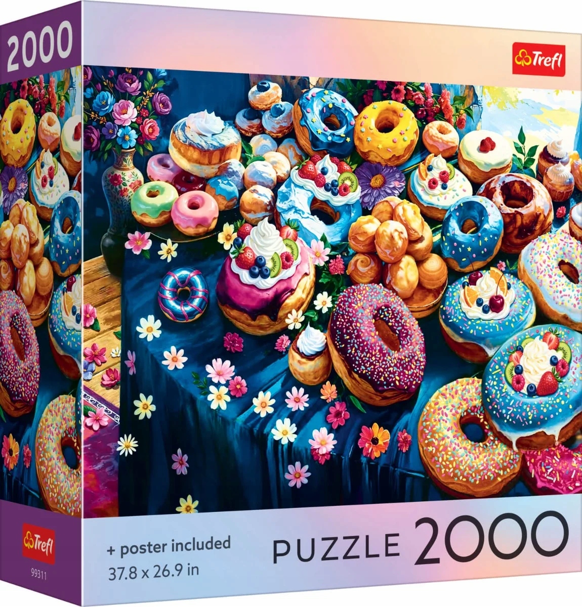 Trefl Puzzle 2000 el. USA Collection: Colorful Donuts