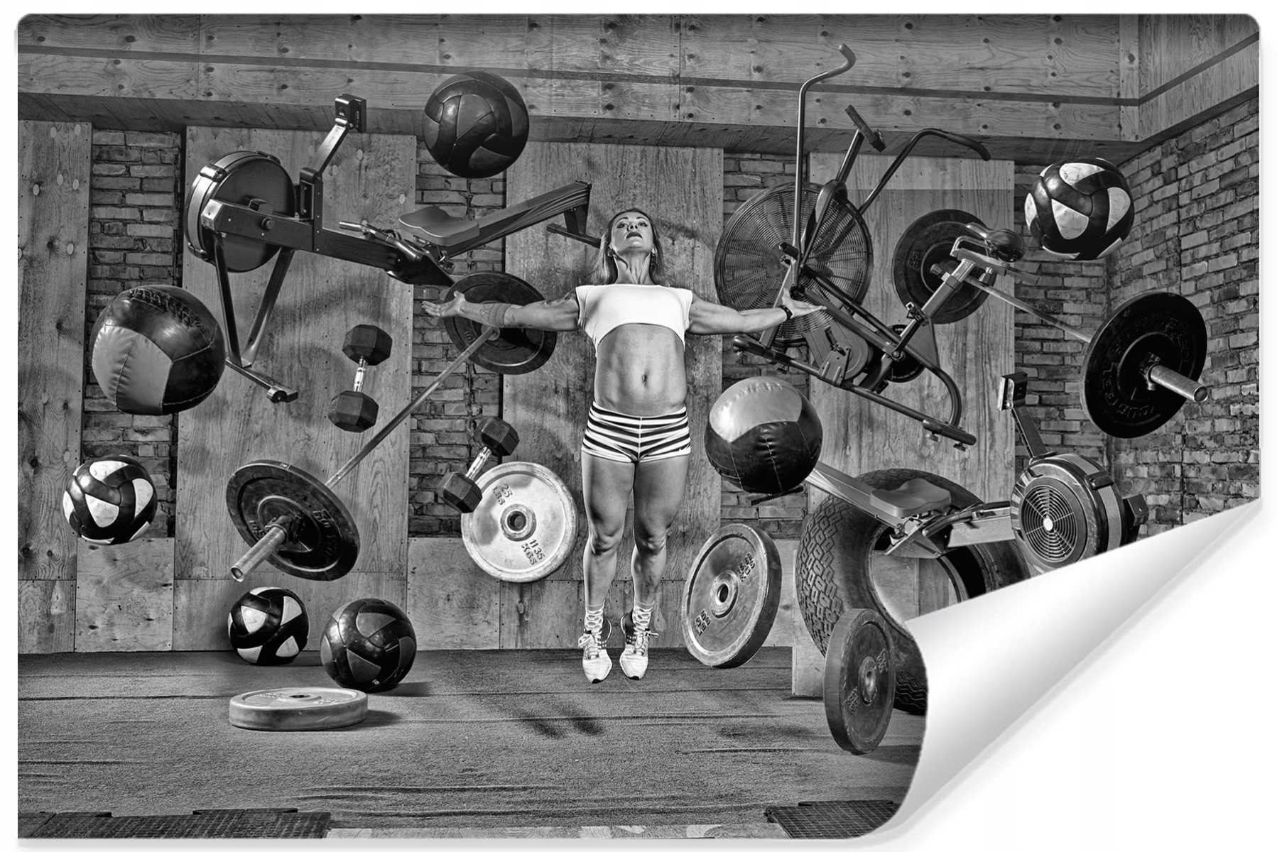 Fototapeta na tělocvičnu Žena Sport 3D 450x300