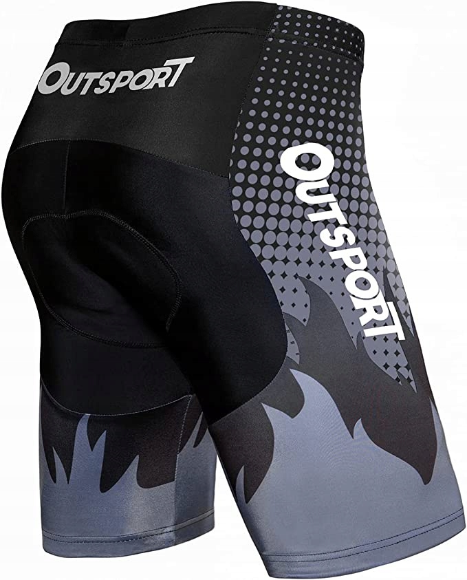 SPODENKI ROWEROWE MĘSKIE Z WKŁADKĄ 3XL ODDYCHAJĄCE SPORTOWE