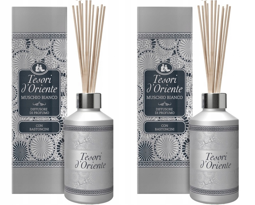 2x Tesori d'Oriente Muschio Bianco Vonné tyčinky 2x200ml Osviežovač