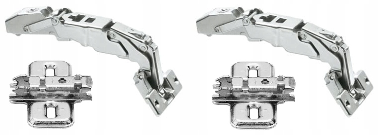 ZAWIAS CLIP 155° TIP ON USKOK+PROWADNIK, 0 MM 2szt