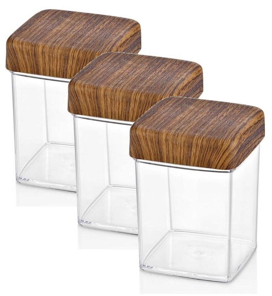 3 x POJEMNIK DO PRZECHOWYWANIA PRZYPRAWY ZIÓŁA 1L Marka Tragar