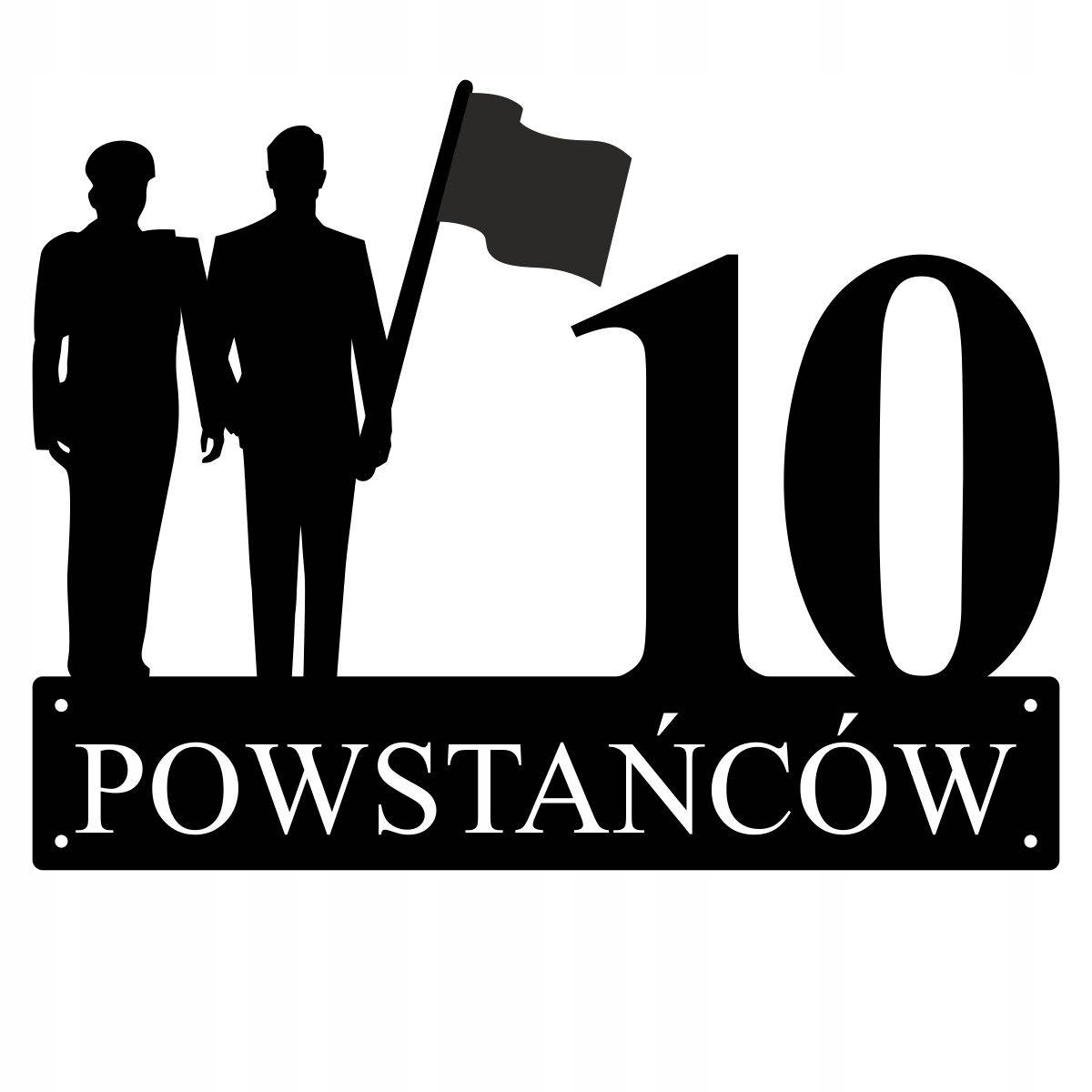 Číslo Na Dom 48 cm Tabuľa Adresa Ocel 2MM ul. Povstalcov