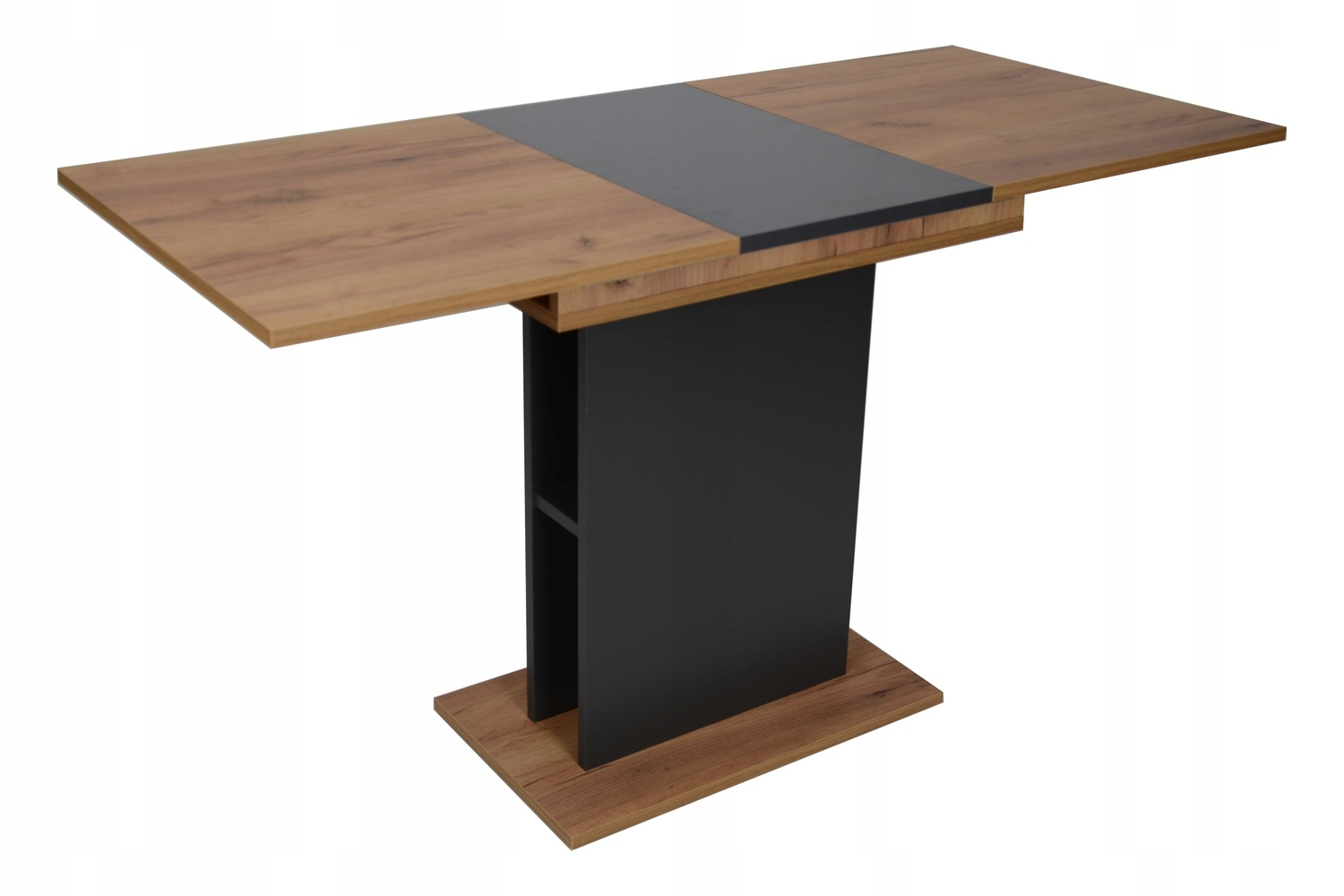 Rozkladací stôl Tampa dub zlatý craft/antracit 100(135)x60 cm Sig