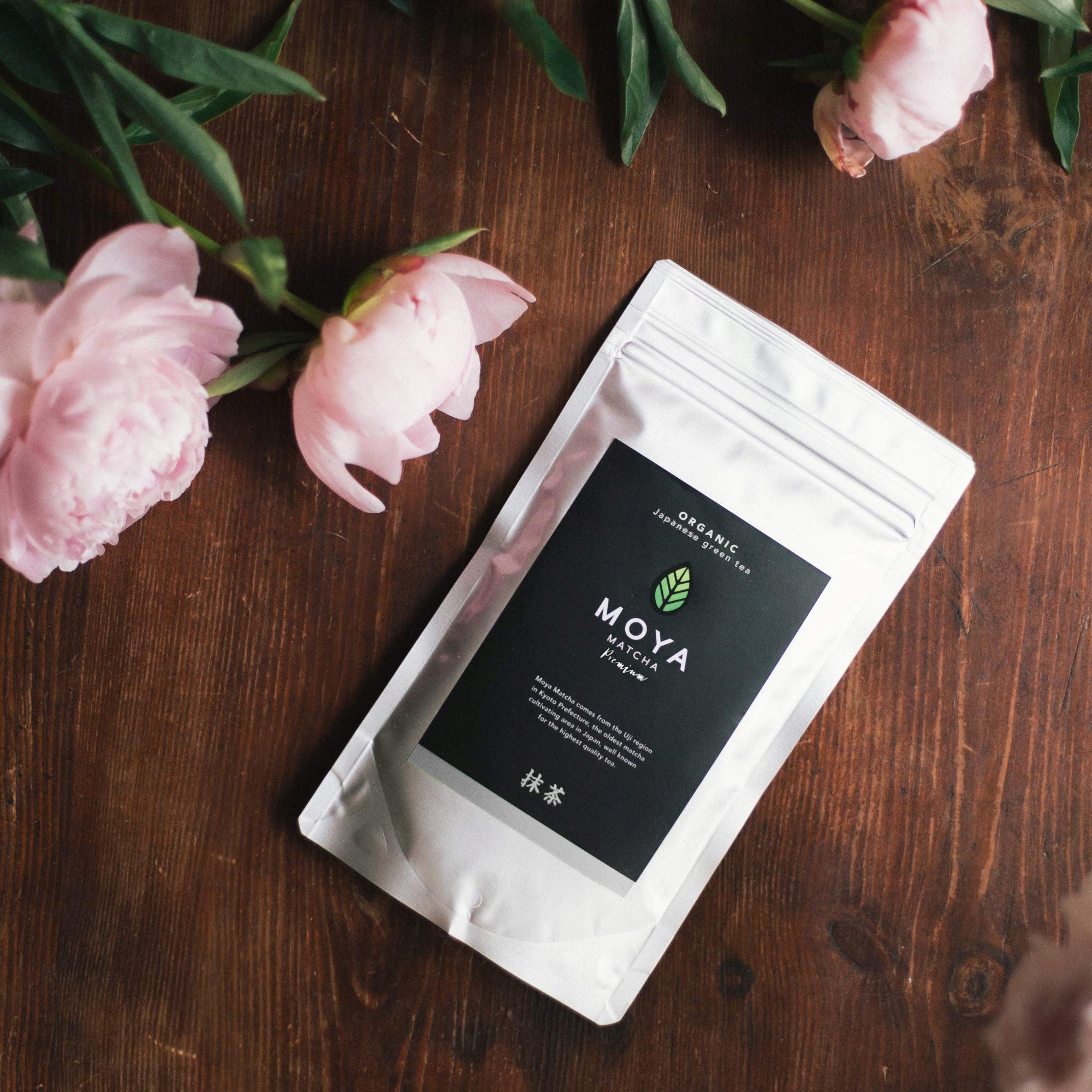 MOYA MATCHA Zielona Herbata W Proszku Bio 100g Premium Jakość Ceremonialna — miniatura 4
