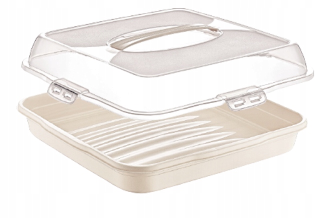 TACA PATERA POJEMNIK KWADRATOWY NA CIASTO 35CM