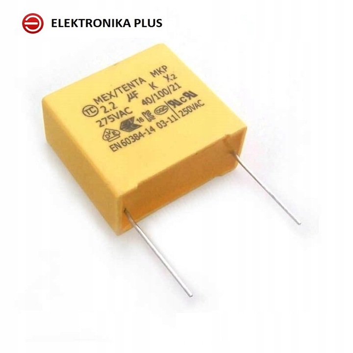 

2,2UF 275VAC 5% Mkp Kondensator Foliowy
