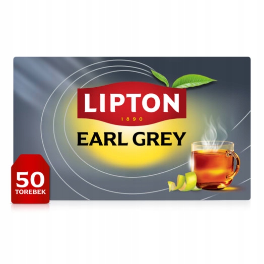 Levně Lipton Earl Grey Čaj černý Classic 50 sáčků ex.