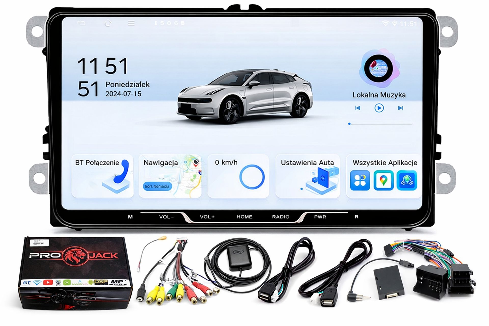 Rádio Navigácia Gps Android Vw Bora 2009-2015 Wifi Carplay 4/64GB