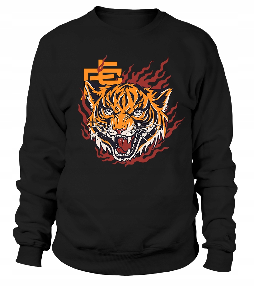 Dámská Mikina Cat Tiger Anime M černá