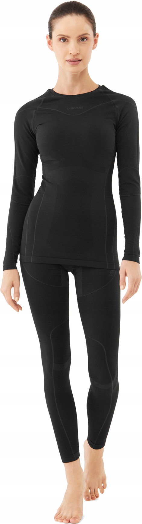 Dámské termoaktivní spodní prádlo Viking Gaja Lady Set černé vel. L Bamboo